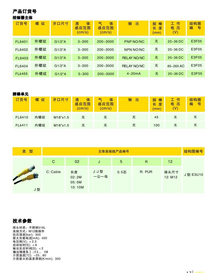 美国伊玛EMA FL6402智能型分体流动传感器