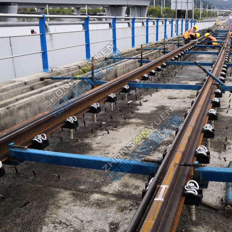 城市有轨电车轨排支撑架生产厂家  槽型轨轨排架中新运制造 