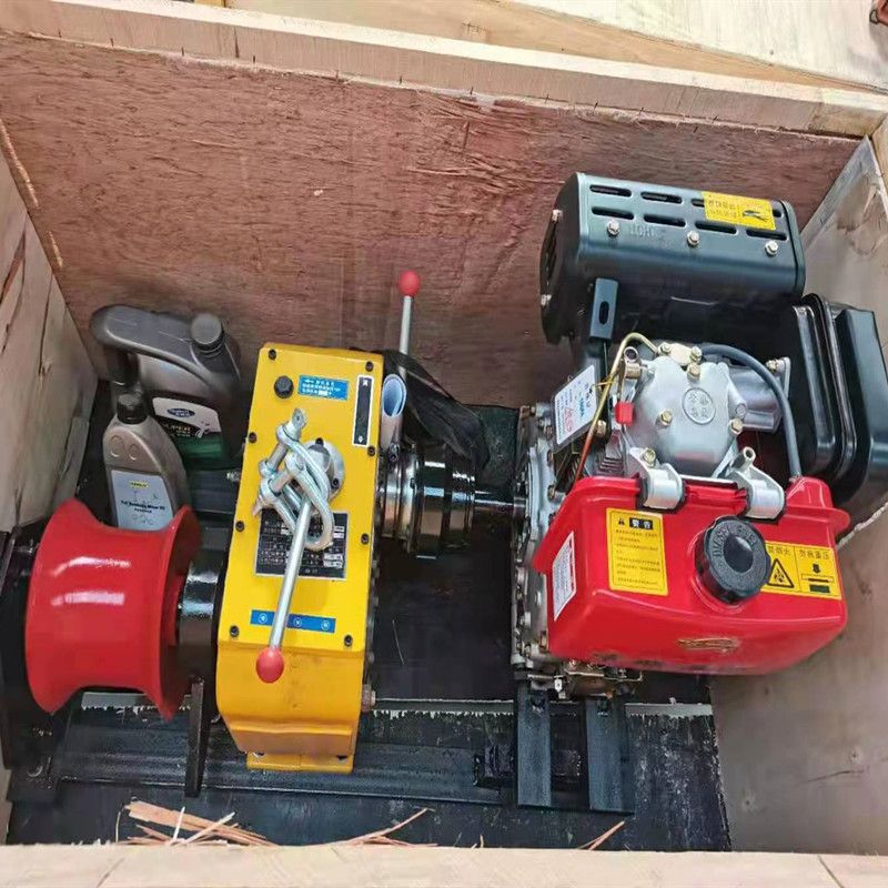 皮带传动柴油绞磨机施工用优质汽油绞磨